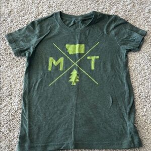 Green Graphic Tee with MT Design